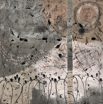 Birds on a Wire Fence